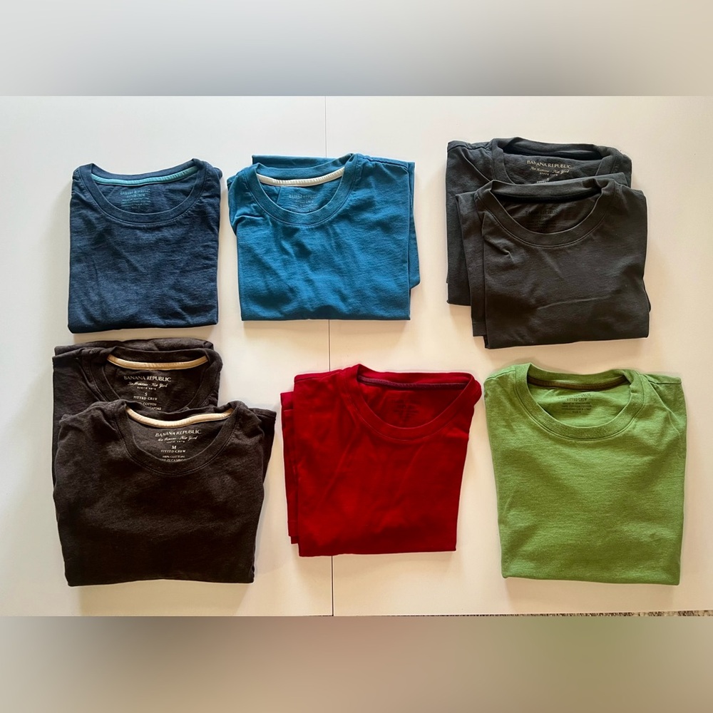 Banana Republic Men’s Fitted Crew Tees